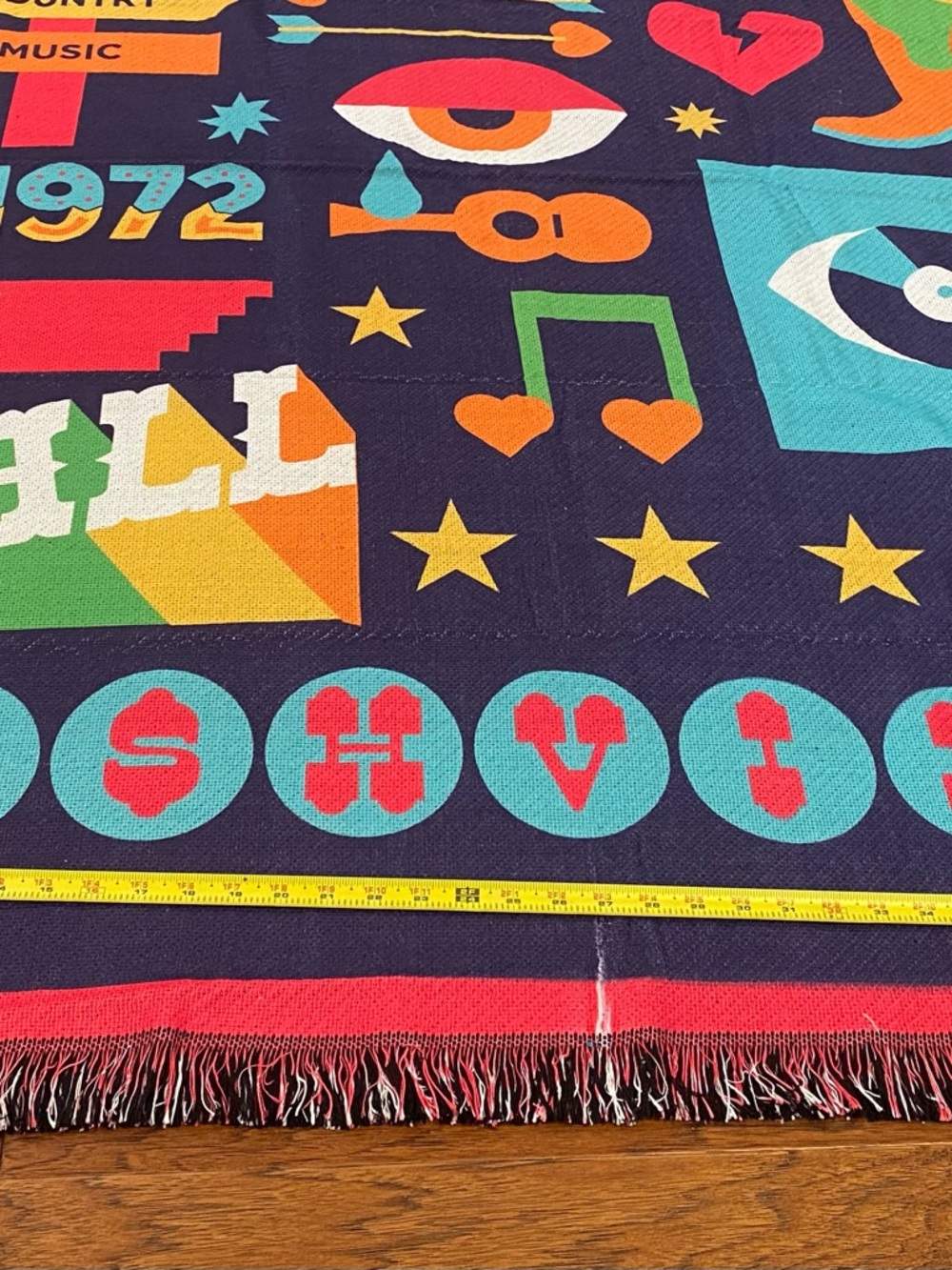 CMA Fest 50th Nashville Graphic Throw Blanket-‎ Like New Condition - Picture 11 of 14